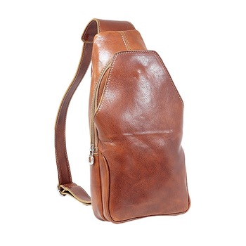 Rucsac barbati cu o singura curea de umar, Suveran, Piele naturala, bej, 5570D Rucsac barbati cu o singura curea de umar, Suveran, Piele naturala, bej, 5570D