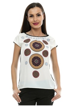Bluza cu print digital B74, Multicolor Bluza cu print digital B74, Multicolor