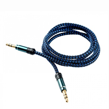 Cablu audio Tellur, 1 m, Albastru Cablu audio Tellur, 1 m, Albastru