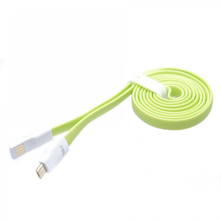 Cablu magnetic Tellur Micro USB, 120 cm, Verde