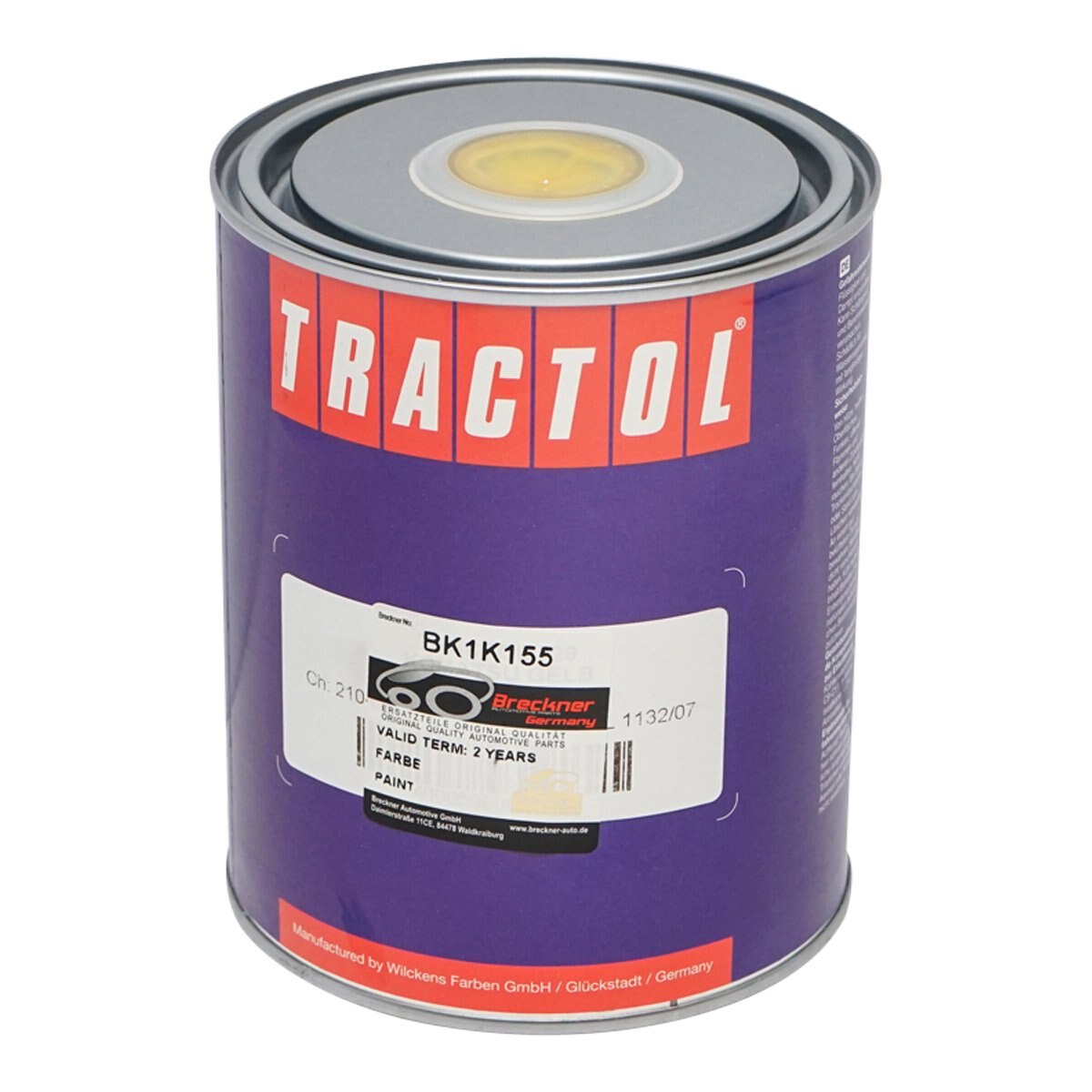 Vopsea auto galben tip Komatsu 1L