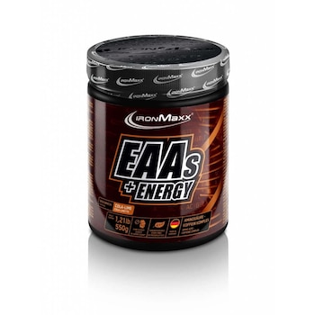 Aminoacizi IronMaxx EAA + Energy, Piersica, 550g Aminoacizi IronMaxx EAA + Energy, Piersica, 550g