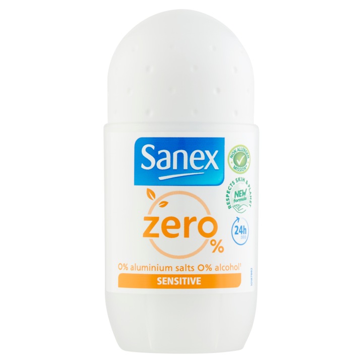 Sanex Zero Golyós Dezodor Sensitive, 50ml