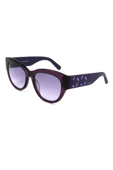 Swarovski, Ochelari de soare butterfly cu lentile in degrade, Violet tyrian/Violet prafuit, 54-19-140 Standard Swarovski, Ochelari de soare butterfly cu lentile in degrade, Violet tyrian/Violet prafuit, 54-19-140 Standard