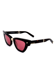 Dsquared2, Ochelari de soare cat-eye unisex, Maro/Auriu, 50-22-140 Standard Dsquared2, Ochelari de soare cat-eye unisex, Maro/Auriu, 50-22-140 Standard