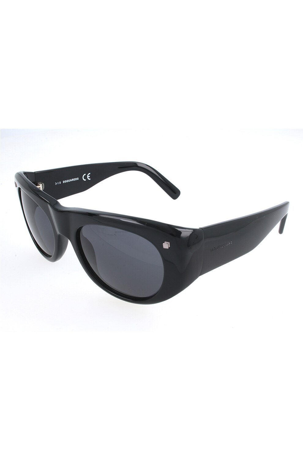 Dsquared2, Ochelari de soare cu lentile uni, Negru, 55-21-135 Standard