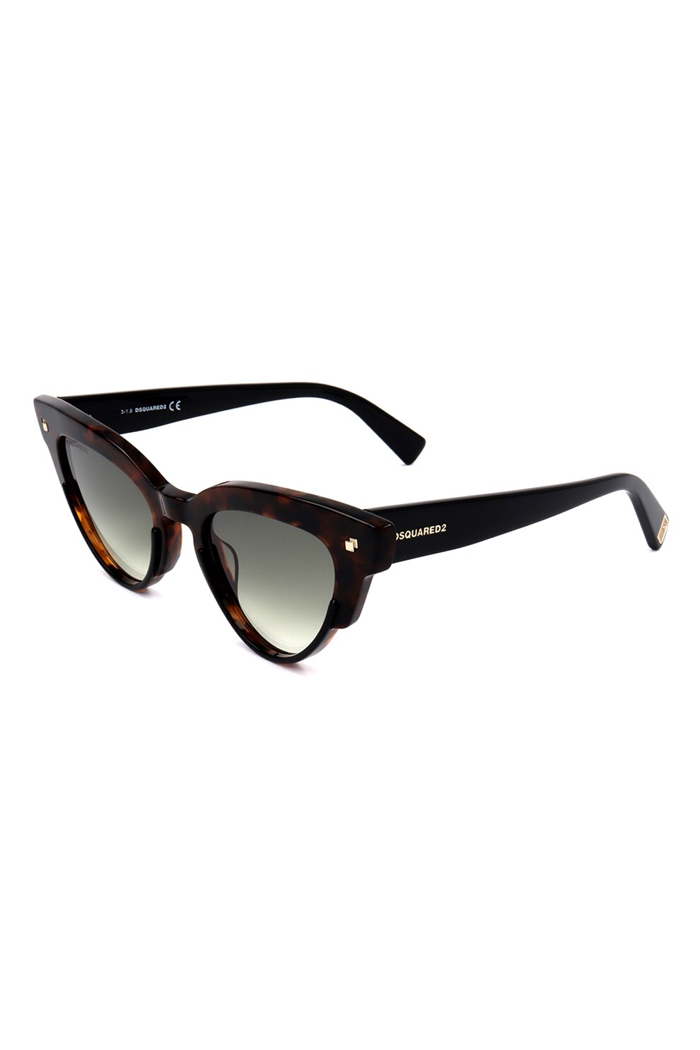 Dsquared2, Ochelari de soare cat-eye cu lentile in degrade, Maro coniac/Rosu caramiziu, 50-21-145 Standard