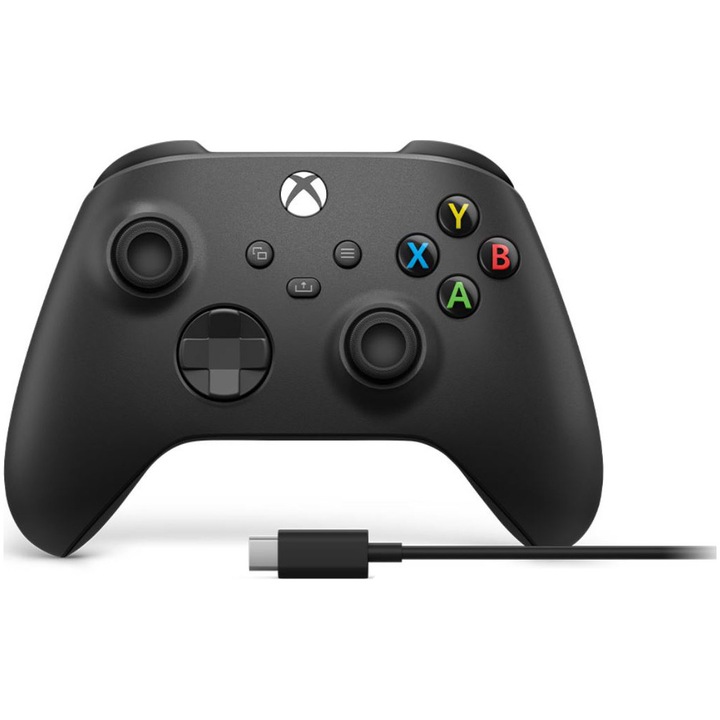 Контролер Wireless Microsoft Xbox Series X, Carbon Black + Кабел USB Type C