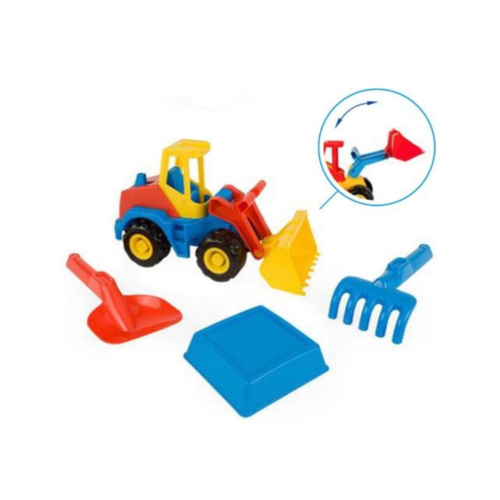 Комплект за товарене на камиони Tech с пясъчник 27 см - гащеризон