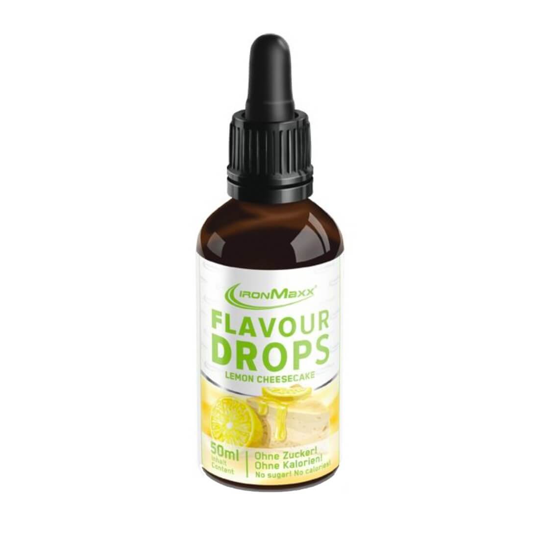 Flavor Drops IronMaxx cu zero calorii, Cheesecake cu lamaie, 50ml
