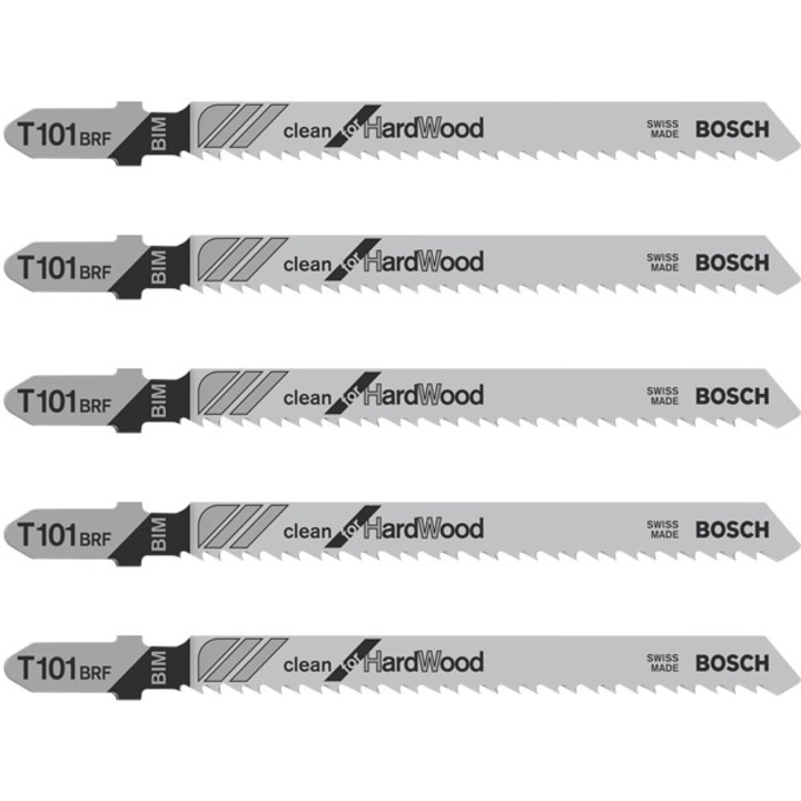 Комплект от 5 ножа с махало Bosch T 101 BRF, 100 mm