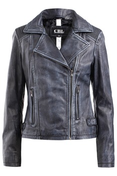 Geaca de piele Sina CBL, Albastru, Albastru Geaca de piele Sina CBL, Albastru, Albastru