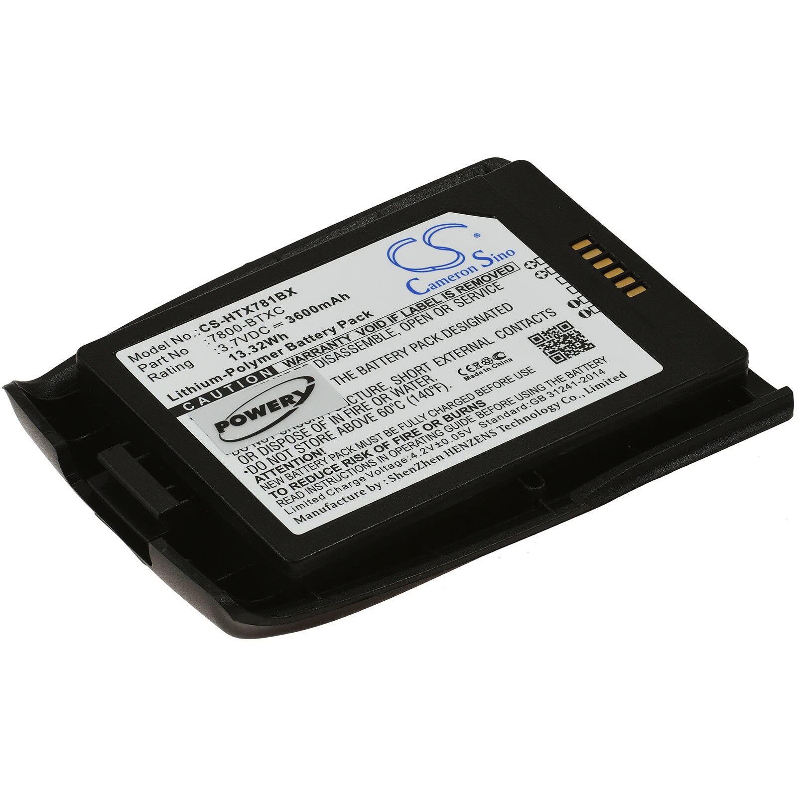 Acumulator compatibil Honeywell Dolphin 7800 / model 7800-BTXC-1