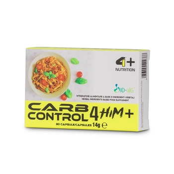 Supliment Carb Control 4 Him, 4+ Nutrition, 30 capsule Supliment Carb Control 4 Him, 4+ Nutrition, 30 capsule