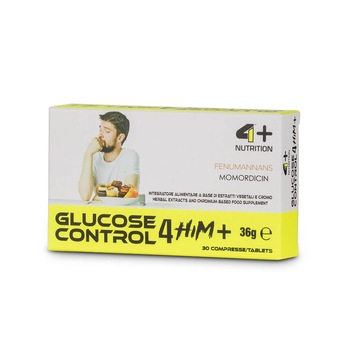 Supliment Glucose control 4 Him, 4+ Nutrition, 30 capsule Supliment Glucose control 4 Him, 4+ Nutrition, 30 capsule