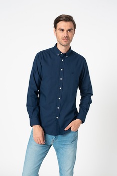 Lumberjack, Camasa cu guler fixat cu nasturi, Albastru inchis Lumberjack, Camasa cu guler fixat cu nasturi, Albastru inchis