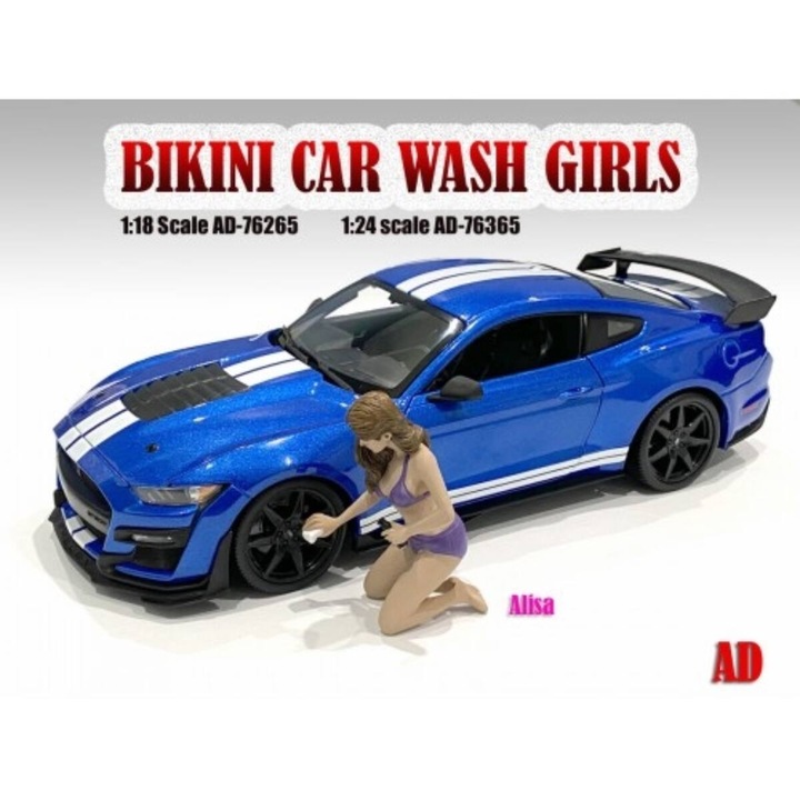 Bikini Car Wash Girl-Alisa figura modell 1:24