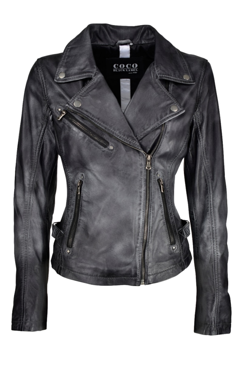 Geaca de piele Kitty CBL, Negru