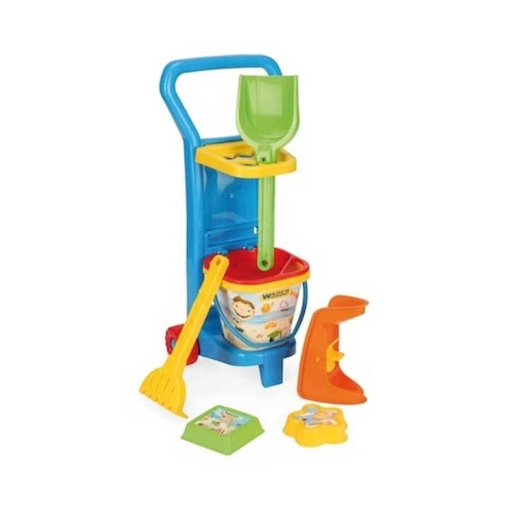 Количка за теглене Wader с комплект пясъчник