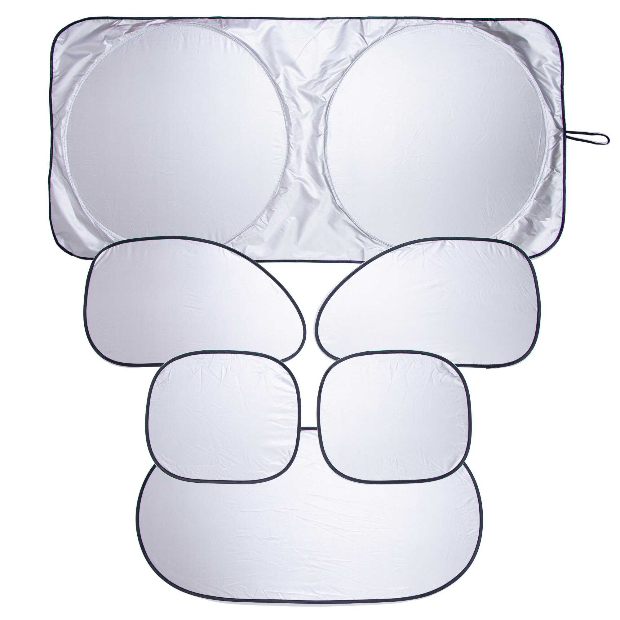 Set 6 parasolare auto pliabile - parbriz, luneta, geamuri fata, geamuri spate, M