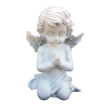 Statueta din rasina reprezentand un ingeras rugandu-se in genunchi, 12 cm Statueta din rasina reprezentand un ingeras rugandu-se in genunchi, 12 cm