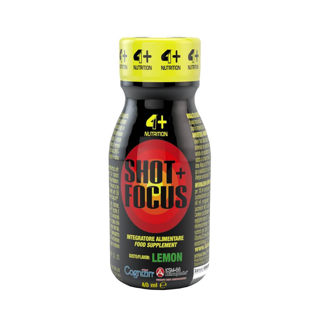 Bautura shot focus 4+ Nutrition, Aroma lemon, 40 ml