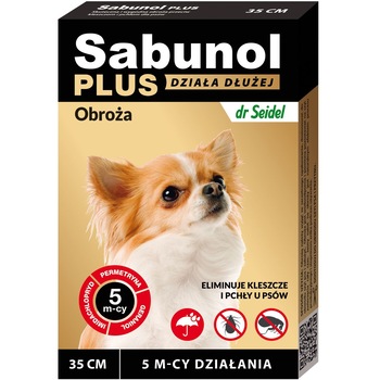 Zgarda antiparazitara caini , Sabunol Plus, 2-10 kg , 35 cm Zgarda antiparazitara caini , Sabunol Plus, 2-10 kg , 35 cm