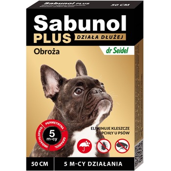 Zgarda antiparazitara caini , Sabunol Plus, 10-25 kg , 50 cm Zgarda antiparazitara caini , Sabunol Plus, 10-25 kg , 50 cm