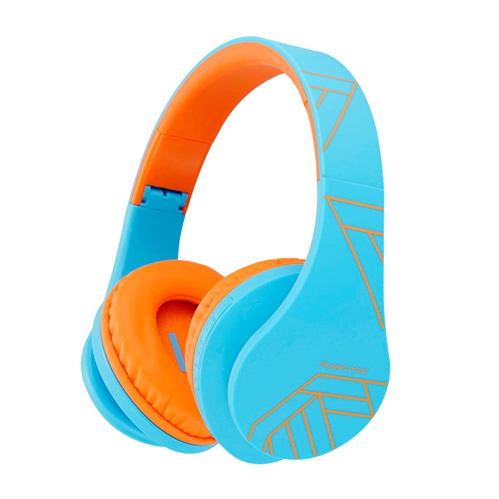 PowerLocus P2 Bluetooth fejhallgató, 85DB Csökkentett hangerőszint, gyerekeknek, Narancssárga