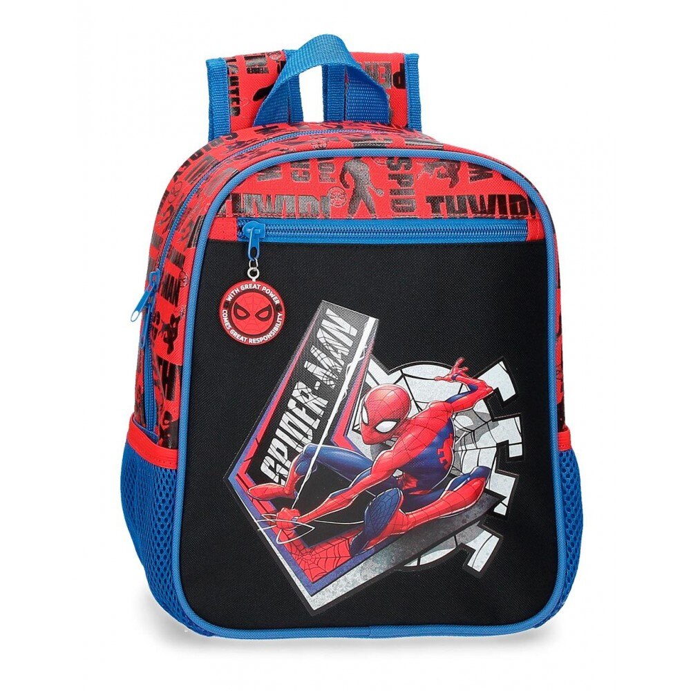 Ghiozdan adaptabil gradinita baieti Spiderman Great Power, 23x28x10 cm