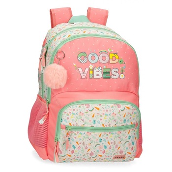 Rucsac fete scoala Movom Good Vibes, multicolor, 33x46x17 cm Rucsac fete scoala Movom Good Vibes, multicolor, 33x46x17 cm