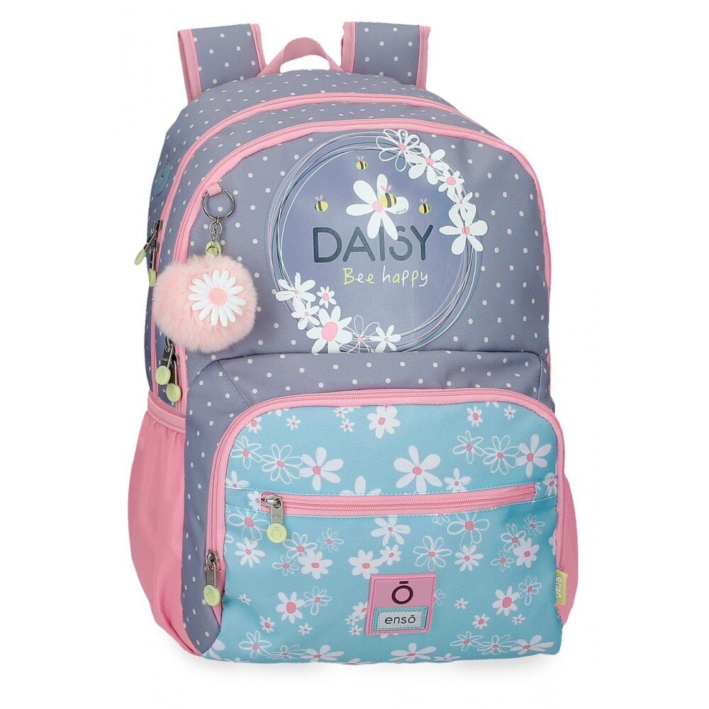 Ghiozdan scoala 2 compartimente, Enso Daisy, 33x43x17 cm