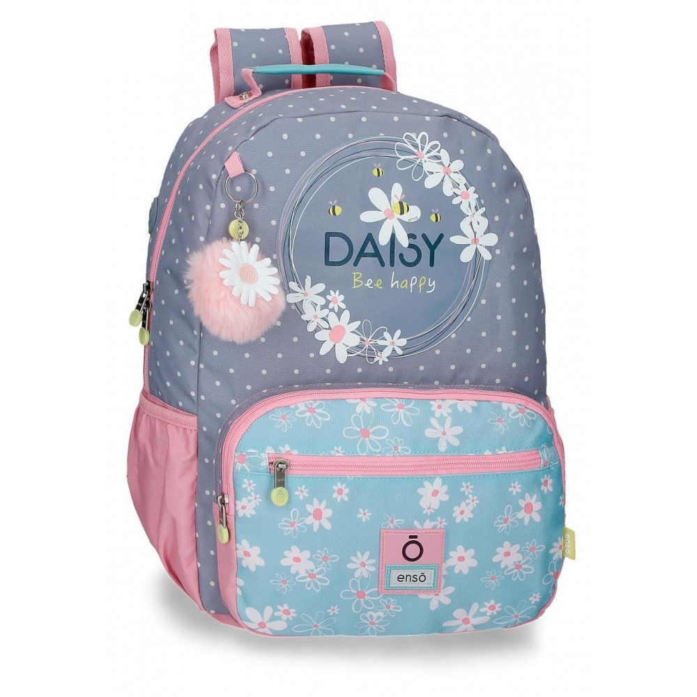 Ghiozdan scoala cu compartiment laptop Enso Daisy, 32x42x15 cm