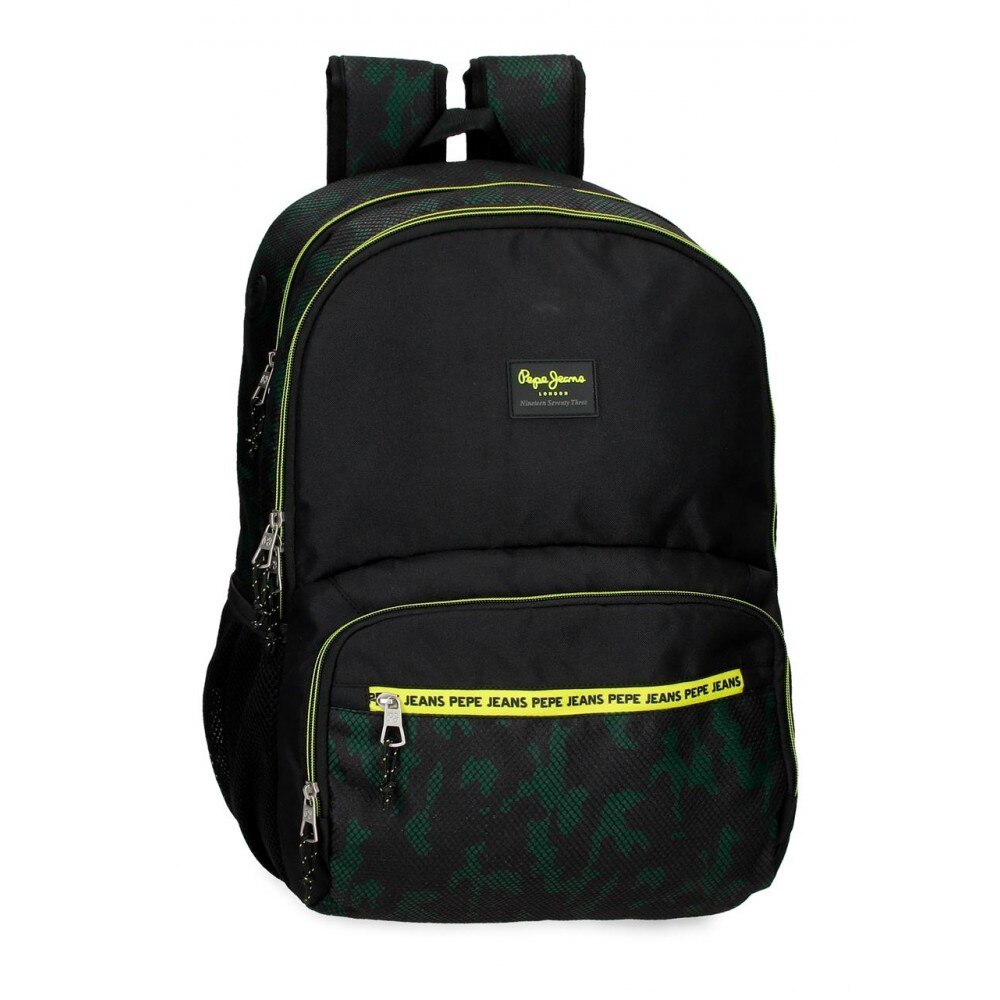 Rucsac casual, compartiment laptop, 2 compartimente Pepe Jeans Milton, 33x46x17 cm