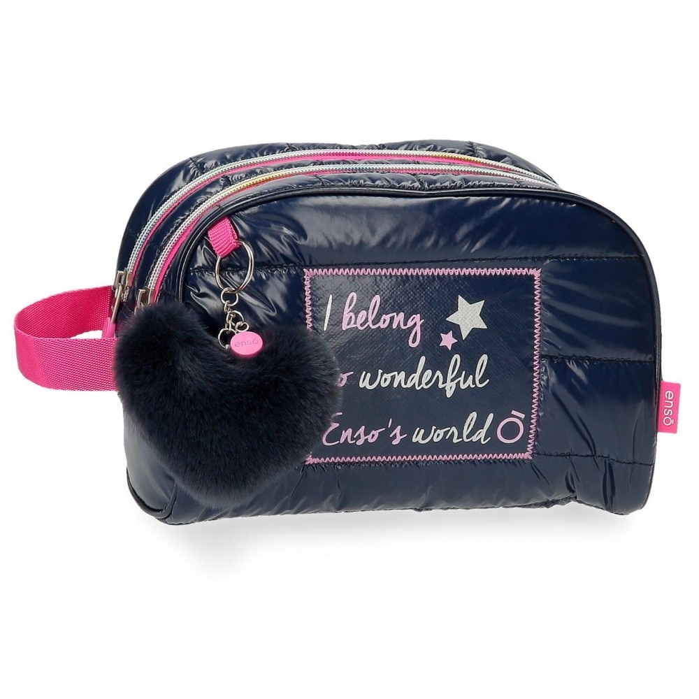 Borseta 26 cm, Enso Make a Wish, bleumarin