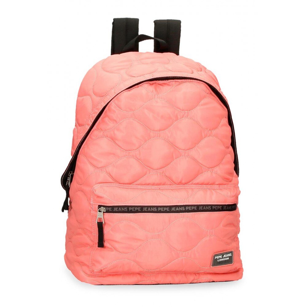 Rucsac casual, compartiment laptop Pepe Jeans Orson, coral, 31x44x15 cm