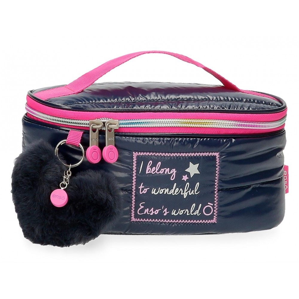 Borseta Enso Make a Wish, bleumarin, 22x10x10 cm