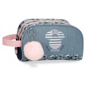 Borseta 2 compartimente, Mickey Denim, multicolor, 26x16x11 cm Borseta 2 compartimente, Mickey Denim, multicolor, 26x16x11 cm