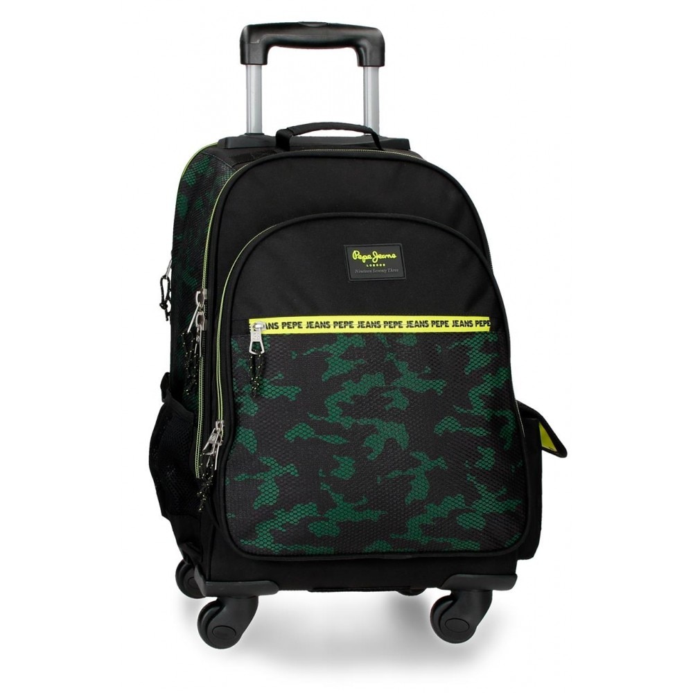 Rucsac Troler 4 roti, Pepe Jeans Milton, 33x44x21 cm