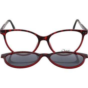 Rame ochelari de vedere Ocean 95158 C2, clip-on, Rosu, 54 mm Rame ochelari de vedere Ocean 95158 C2, clip-on, Rosu, 54 mm