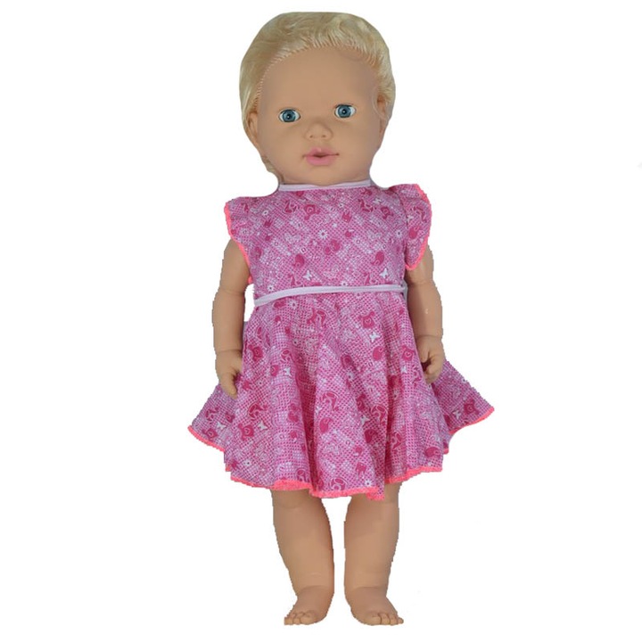 Papusa fetita 60 cm pentru fete 3+ ani Mini Junior 056228-2, Multicolor