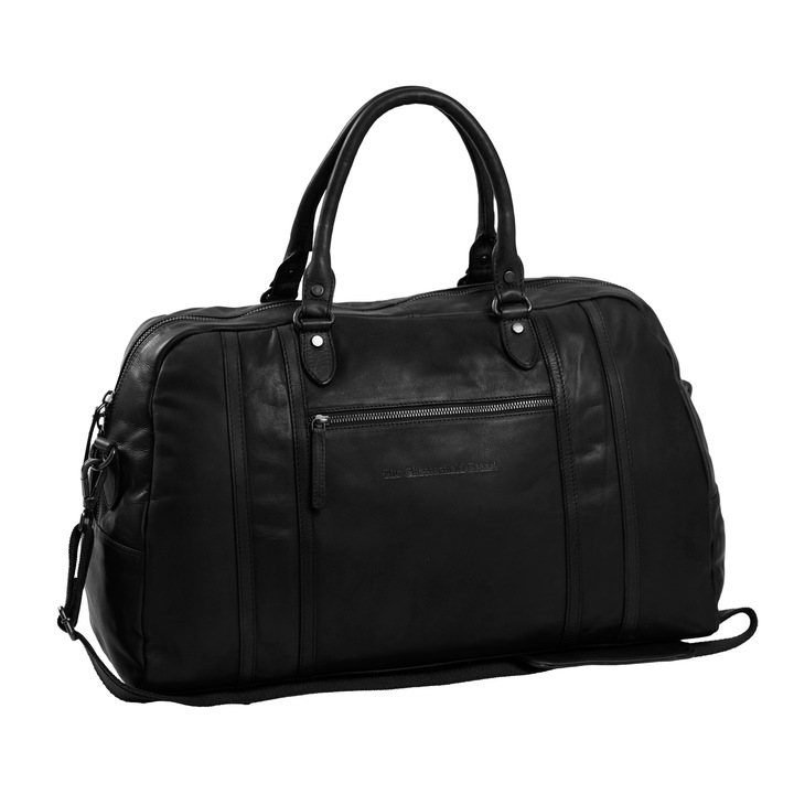Geanta de voiaj unisex din piele naturala, The Chesterfield Brand, Kiel, Negru