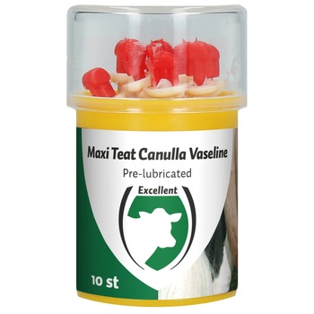 Set 10 stifturi mamelonare din plastic cu vaselina, Excellent Maxi Teat Set 10 stifturi mamelonare din plastic cu vaselina, Excellent Maxi Teat