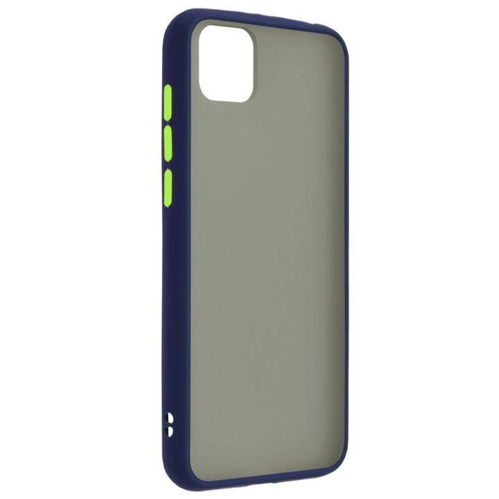 Защитен калъф за Huawei P40 Lite, Силиконов TPU, Ultra Tech Protection, Trendy Smoky Design, Син