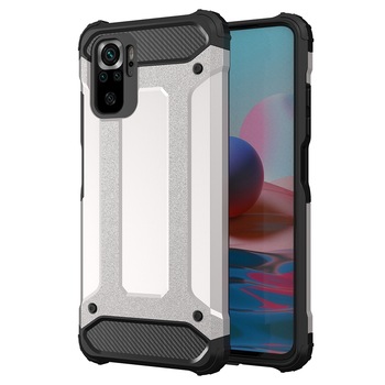 Husa pentru Xiaomi Redmi Note 10 Pro armor silver Husa pentru Xiaomi Redmi Note 10 Pro armor silver