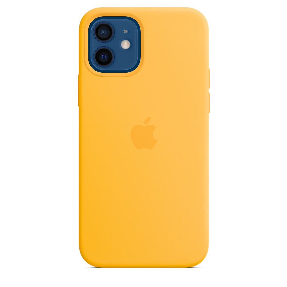 Husa de protectie Apple Silicone Case with MagSafe pentru iPhone 12 Pro Max, Sun Flower