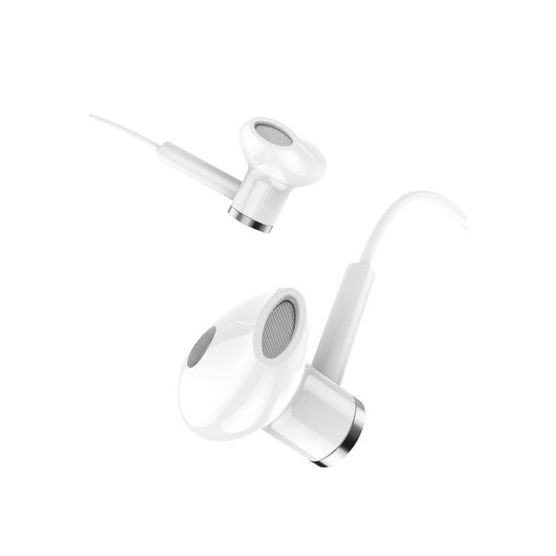 Casti Handsfree Hoco Telecomanda Pe Fir Si Mufa Jack 3.5mm, M47 - Alb