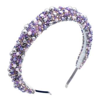 Coronita par, Royal, Zia Fashion, lila-argintiu, handmade Coronita par, Royal, Zia Fashion, lila-argintiu, handmade