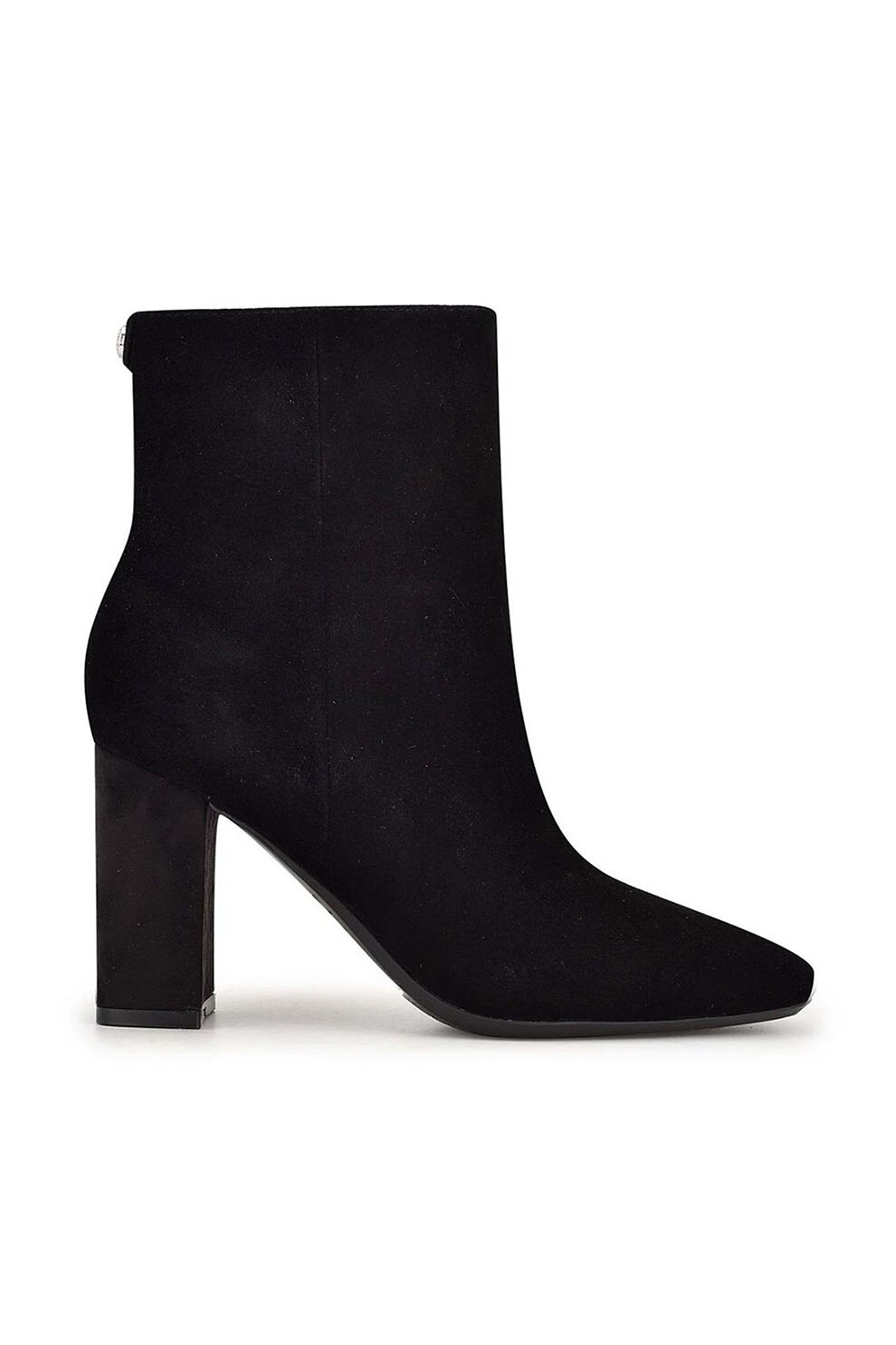 NINE WEST, Botine de piele intoarsa Sardo, Negru