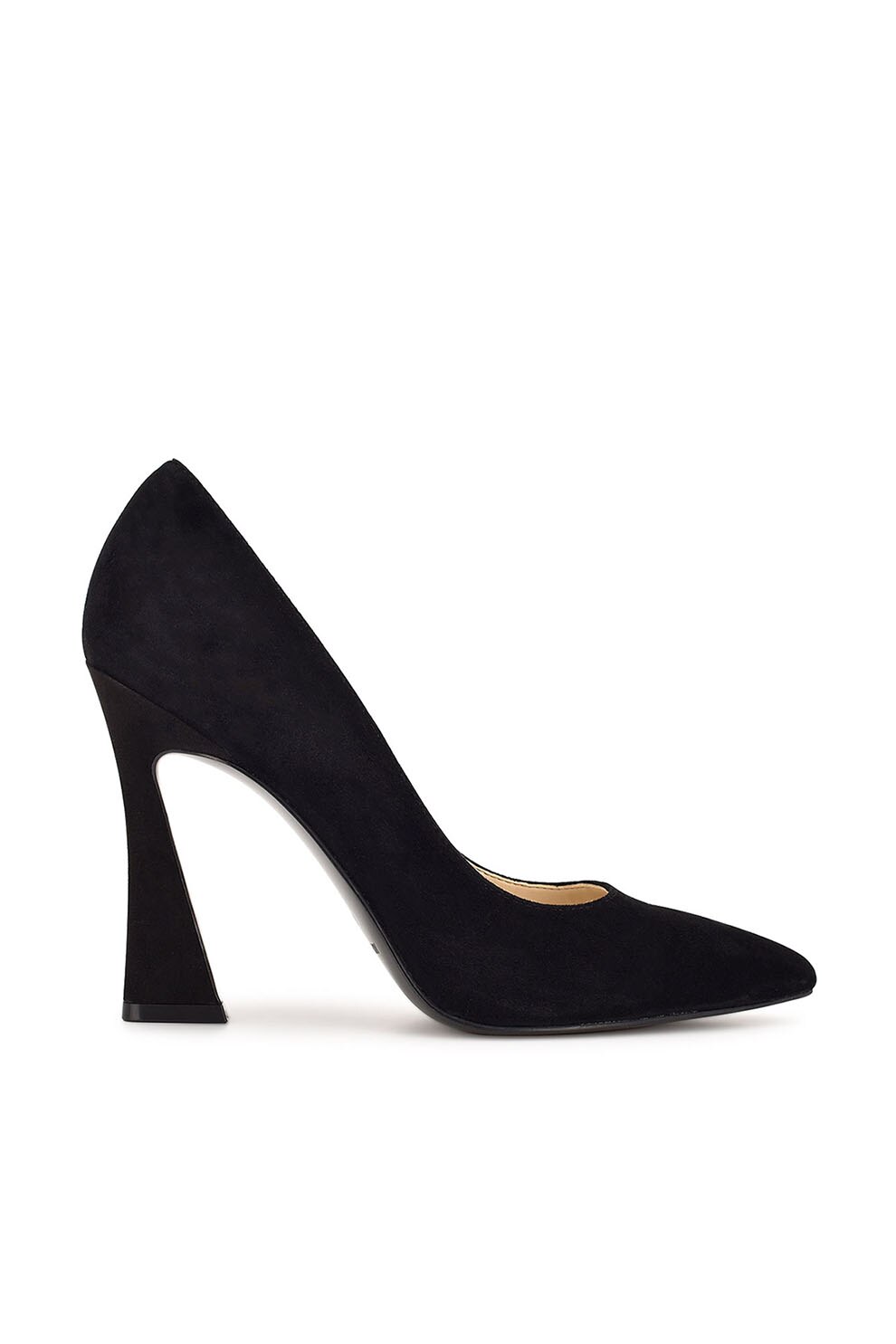 NINE WEST, Pantofi de piele cu varf ascutit Trendz, Negru